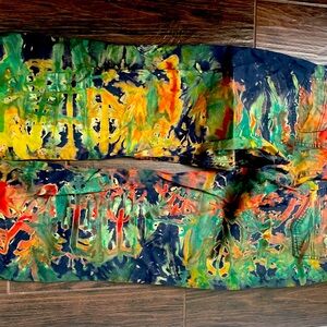 Vintage hand dyed Tommy Hill jeans